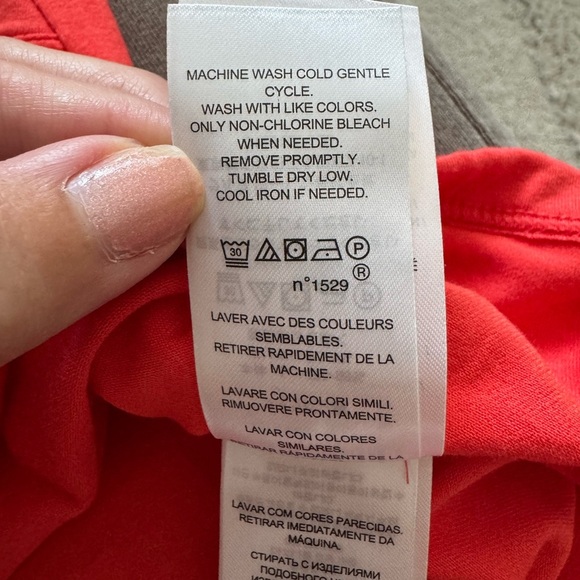 Ralph Lauren Orange Long Sleeve Wrap Top Size Large - Picture 11 of 12